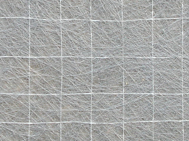 Grauer Stoff mit weißen Linien im Karomuster